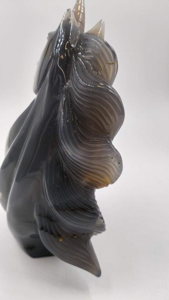 Единорог - агат с друзой аметиста