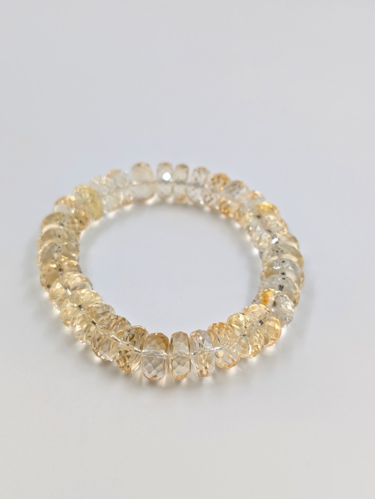 Цитрин граненые рондели