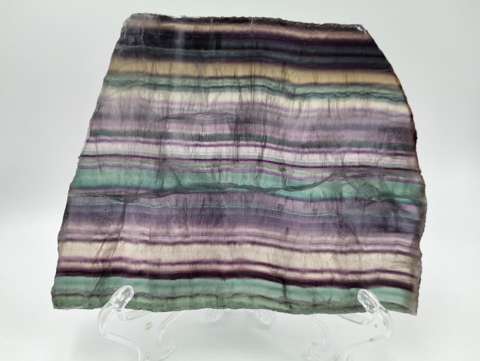 Флюорит пластина полированная