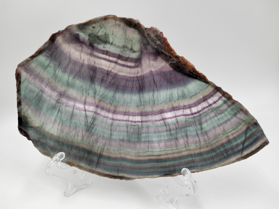 Флюорит пластина полированная