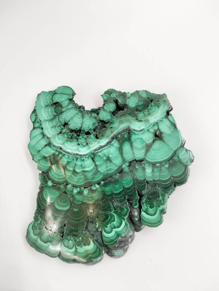 Малахит пластина полированная