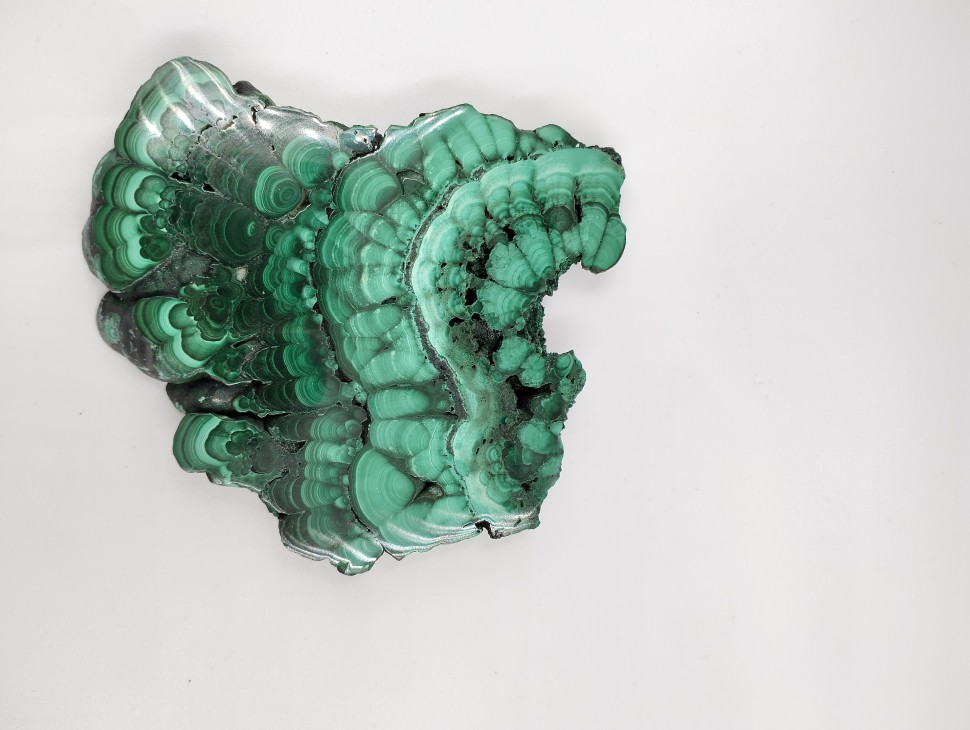 Малахит пластина полированная