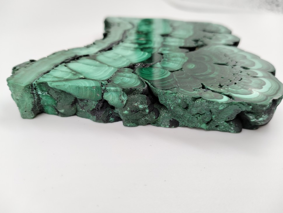Малахит пластина полированная