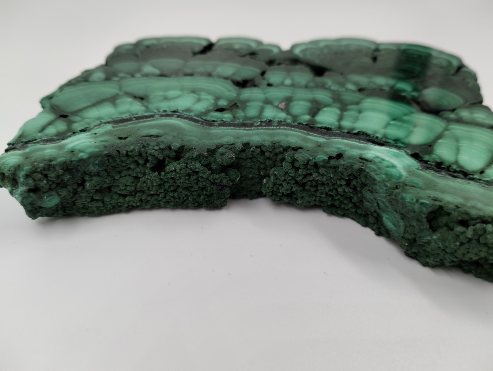 Малахит пластина полированная
