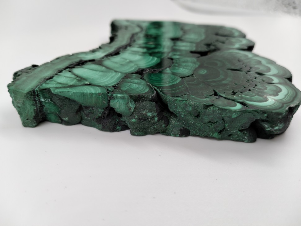 Малахит пластина полированная