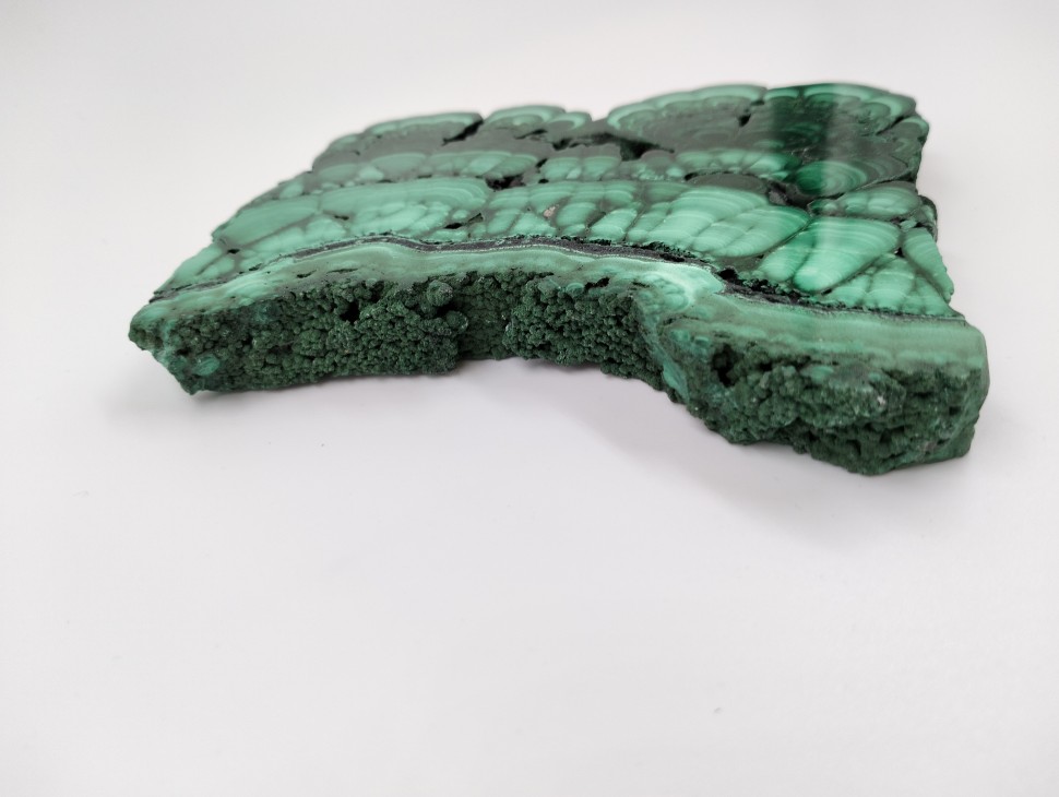 Малахит пластина полированная