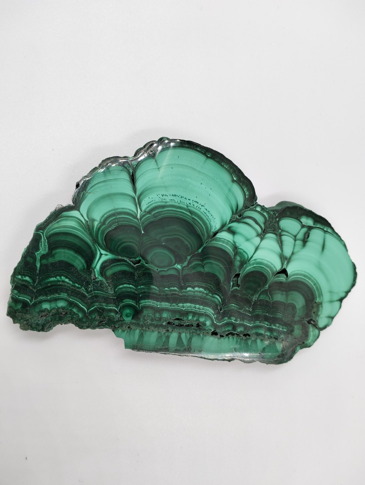 Малахит пластина полированная