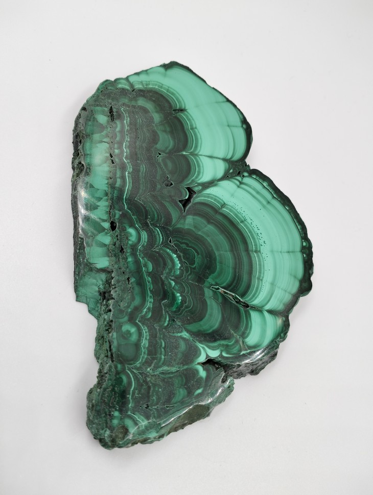 Малахит пластина полированная