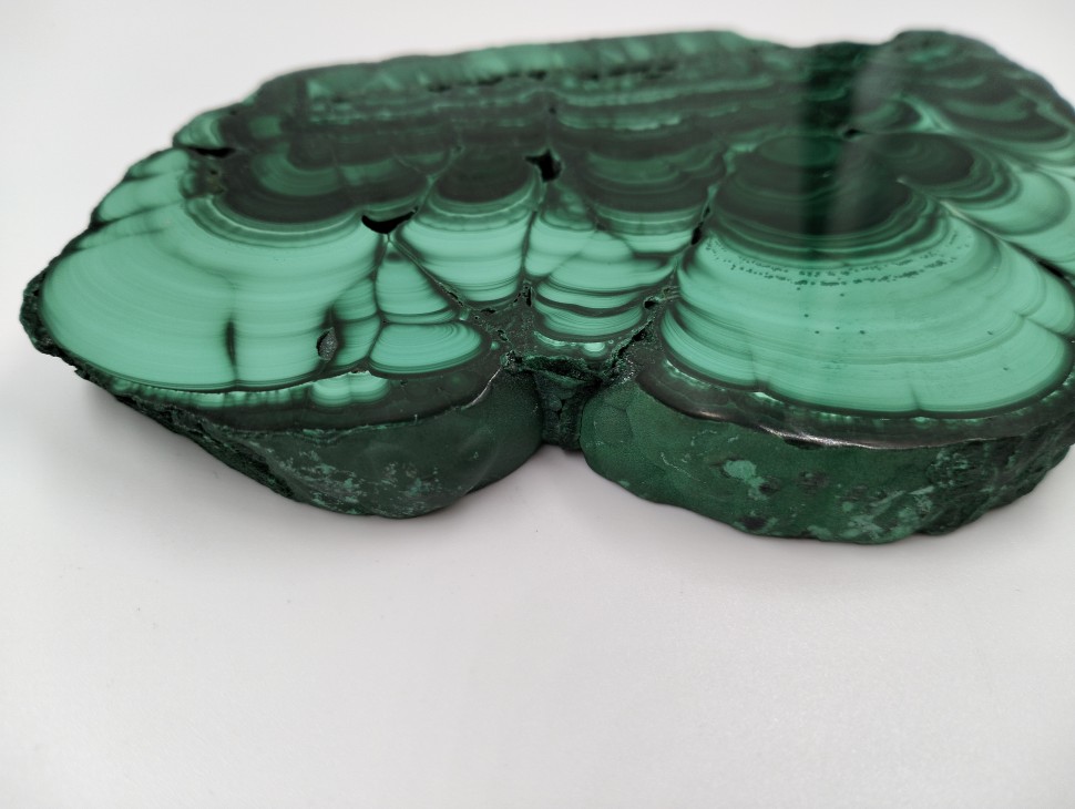 Малахит пластина полированная